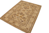 handmade Traditional Kafkaz Tan Beige Hand Knotted RECTANGLE 100% WOOL area rug 9 x 12